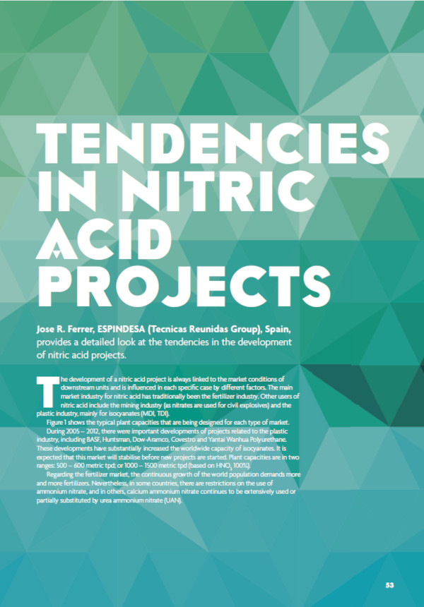 C Tendencies in Nitric Acid Projects